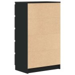 vidaXL Dulap cu sertar, negru, 60x36x103 cm, lemn prelucrat