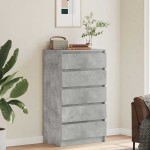 vidaXL Dulap cu sertare, gri beton, 60x36x103 cm, lemn prelucrat