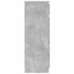 vidaXL Dulap cu sertare, gri beton, 60x36x103 cm, lemn prelucrat