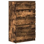vidaXL Dulap cu sertar, stejar fumuriu, 60x36x103 cm, lemn prelucrat