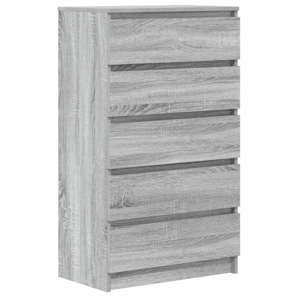 vidaXL Dulap cu sertar, gri sonoma, 60x36x103 cm, lemn prelucrat