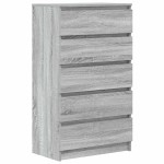 vidaXL Dulap cu sertar, gri sonoma, 60x36x103 cm, lemn prelucrat