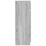 vidaXL Dulap cu sertar, gri sonoma, 60x36x103 cm, lemn prelucrat