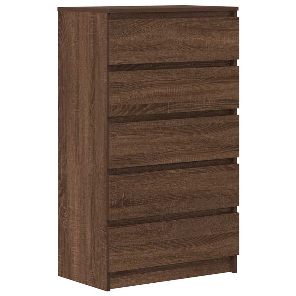 vidaXL Dulap cu sertar, stejar maro, 60x36x103 cm, lemn prelucrat