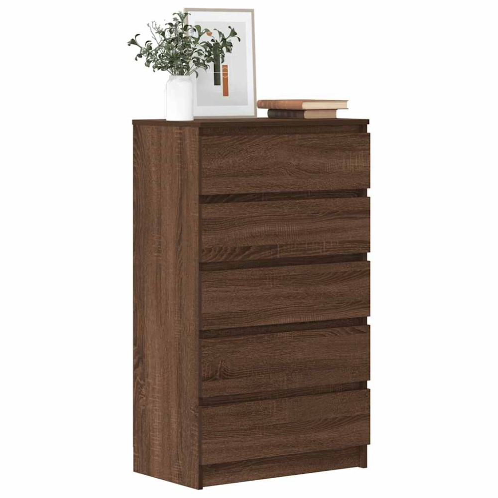 vidaXL Dulap cu sertar, stejar maro, 60x36x103 cm, lemn prelucrat