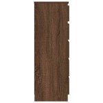 vidaXL Dulap cu sertar, stejar maro, 60x36x103 cm, lemn prelucrat