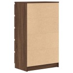 vidaXL Dulap cu sertar, stejar maro, 60x36x103 cm, lemn prelucrat