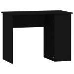 vidaXL Birou, negru, 100x55x75 cm, lemn prelucrat