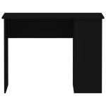 vidaXL Birou, negru, 100x55x75 cm, lemn prelucrat