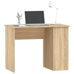 vidaXL Birou, stejar sonoma, 100x55x75 cm, lemn prelucrat