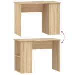 vidaXL Birou, stejar sonoma, 100x55x75 cm, lemn prelucrat