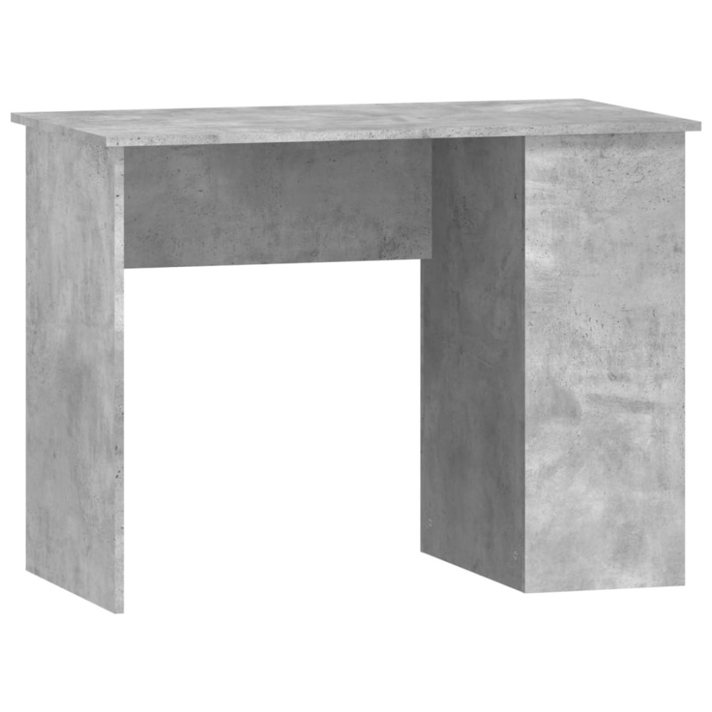 vidaXL Birou, gri beton, 100x55x75 cm, lemn prelucrat