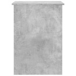 vidaXL Birou, gri beton, 100x55x75 cm, lemn prelucrat