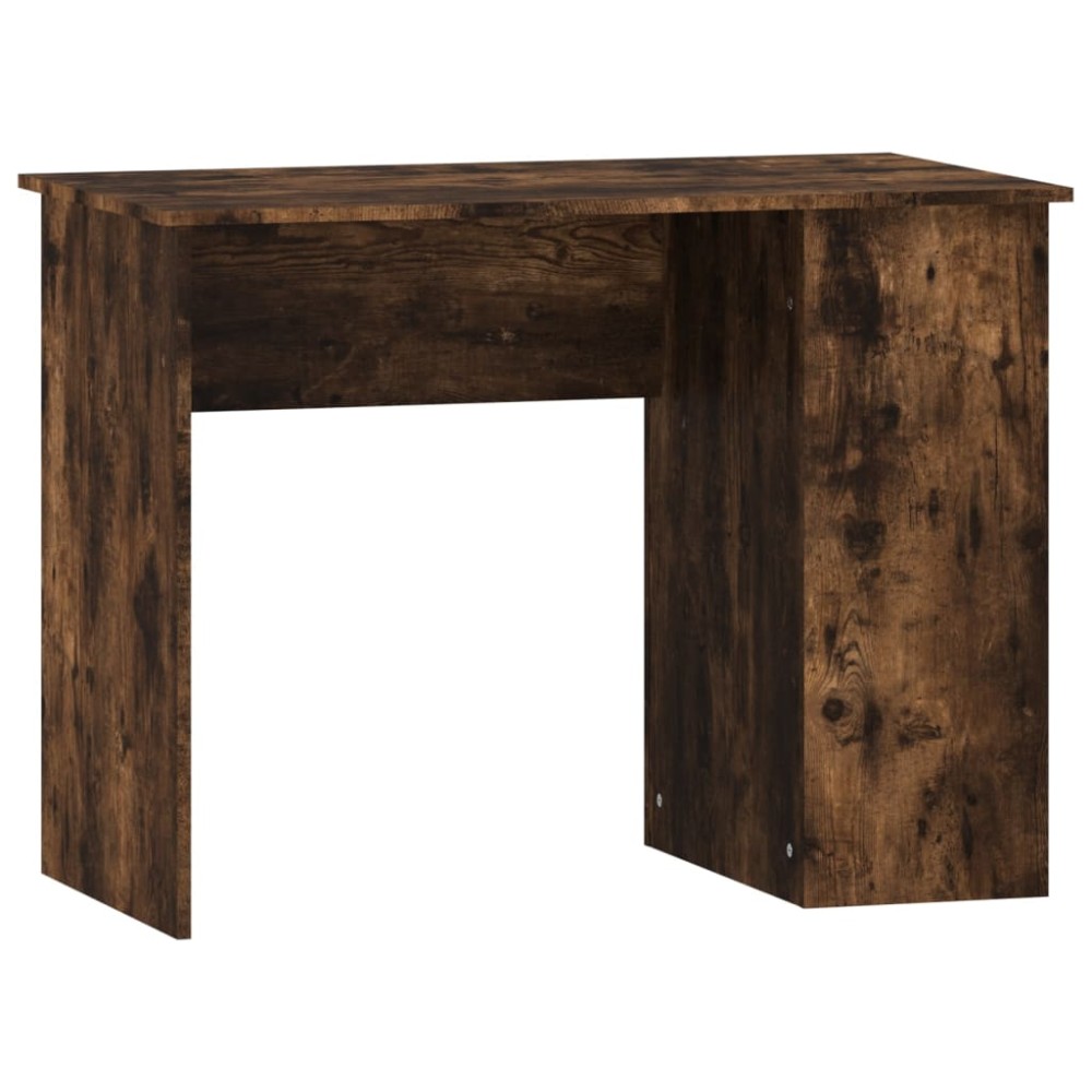 vidaXL Birou, stejar afumat, 100x55x75 cm, lemn prelucrat