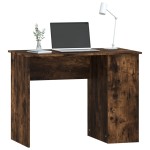 vidaXL Birou, stejar afumat, 100x55x75 cm, lemn prelucrat