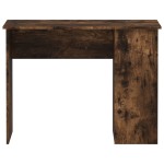 vidaXL Birou, stejar afumat, 100x55x75 cm, lemn prelucrat