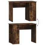 vidaXL Birou, stejar afumat, 100x55x75 cm, lemn prelucrat