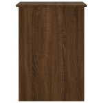 vidaXL Birou, stejar maro, 100x55x75 cm, lemn prelucrat