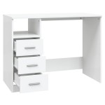 vidaXL Birou cu sertare, alb, 102x50x76 cm, lemn prelucrat vidaXL Birou cu sertare, alb, 102x50x76 cm, lemn prelucrat