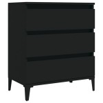 vidaXL Servantă, negru, 60x35x70 cm, lemn prelucrat vidaXL Servantă, negru, 60x35x70 cm, lemn prelucrat