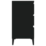 vidaXL Servantă, negru, 60x35x70 cm, lemn prelucrat vidaXL Servantă, negru, 60x35x70 cm, lemn prelucrat
