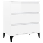 vidaXL Servantă, alb extralucios, 60x35x70 cm, lemn prelucrat vidaXL Servantă, alb extralucios, 60x35x70 cm, lemn prelucrat