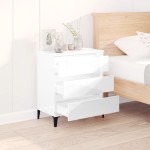 vidaXL Servantă, alb extralucios, 60x35x70 cm, lemn prelucrat vidaXL Servantă, alb extralucios, 60x35x70 cm, lemn prelucrat