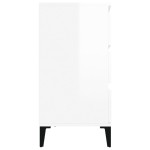 vidaXL Servantă, alb extralucios, 60x35x70 cm, lemn prelucrat vidaXL Servantă, alb extralucios, 60x35x70 cm, lemn prelucrat