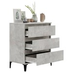 vidaXL Servantă, gri beton, 60x35x70 cm, lemn prelucrat vidaXL Servantă, gri beton, 60x35x70 cm, lemn prelucrat