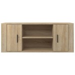 vidaXL Comodă TV, stejar sonoma, 100x35x40 cm, lemn prelucrat vidaXL Comodă TV, stejar sonoma, 100x35x40 cm, lemn prelucrat