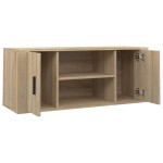 vidaXL Comodă TV, stejar sonoma, 100x35x40 cm, lemn prelucrat vidaXL Comodă TV, stejar sonoma, 100x35x40 cm, lemn prelucrat