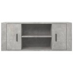 vidaXL Comodă TV, gri beton, 100x35x40 cm, lemn prelucrat