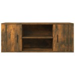 vidaXL Comodă TV, stejar fumuriu, 100x35x40 cm, lemn prelucrat vidaXL Comodă TV, stejar fumuriu, 100x35x40 cm, lemn prelucrat