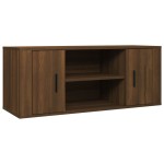 vidaXL Comodă TV, stejar maro, 100x35x40 cm, lemn prelucrat