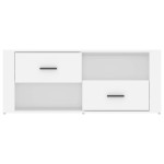 vidaXL Comodă TV, alb, 100x35x40 cm, lemn prelucrat