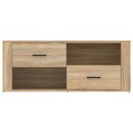 vidaXL Comodă TV, stejar sonoma, 100x35x40 cm, lemn prelucrat vidaXL Comodă TV, stejar sonoma, 100x35x40 cm, lemn prelucrat