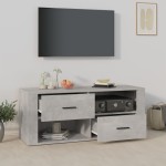 vidaXL Comodă TV, gri beton, 100x35x40 cm, lemn prelucrat