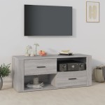 vidaXL Comodă TV, gri sonoma, 100x35x40 cm, lemn prelucrat vidaXL Comodă TV, gri sonoma, 100x35x40 cm, lemn prelucrat