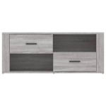vidaXL Comodă TV, gri sonoma, 100x35x40 cm, lemn prelucrat vidaXL Comodă TV, gri sonoma, 100x35x40 cm, lemn prelucrat