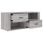 vidaXL Comodă TV, gri sonoma, 100x35x40 cm, lemn prelucrat vidaXL Comodă TV, gri sonoma, 100x35x40 cm, lemn prelucrat