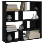vidaXL Bibliotecă/Separator cameră, negru, 105x24x102 cm