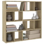 vidaXL Bibliotecă/Separator cameră, stejar sonoma, 105x24x102 cm