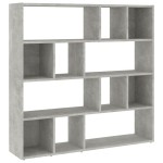 vidaXL Bibliotecă/Separator cameră, gri beton, 105x24x102 cm vidaXL Bibliotecă/Separator cameră, gri beton, 105x24x102 cm