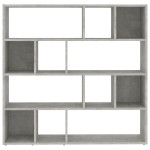 vidaXL Bibliotecă/Separator cameră, gri beton, 105x24x102 cm vidaXL Bibliotecă/Separator cameră, gri beton, 105x24x102 cm