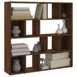vidaXL Bibliotecă/Separator de cameră, stejar maro, 105x24x102 cm