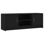 vidaXL Comodă TV, negru, 102x30x37,5 cm, lemn prelucrat