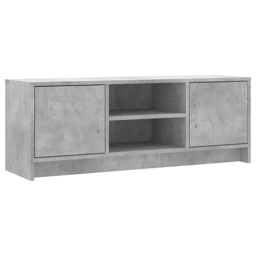 vidaXL Comodă TV, gri beton, 102x30x37,5 cm, lemn prelucrat