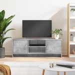 vidaXL Comodă TV, gri beton, 102x30x37,5 cm, lemn prelucrat vidaXL Comodă TV, gri beton, 102x30x37,5 cm, lemn prelucrat