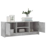 vidaXL Comodă TV, gri beton, 102x30x37,5 cm, lemn prelucrat vidaXL Comodă TV, gri beton, 102x30x37,5 cm, lemn prelucrat