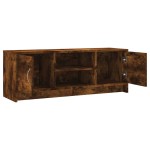 vidaXL Comodă TV, stejar afumat, 102x30x37,5 cm, lemn prelucrat vidaXL Comodă TV, stejar afumat, 102x30x37,5 cm, lemn prelucrat